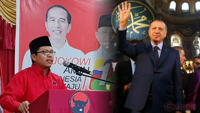 Politikus PDIP Sebut Aya Sophia Jadi Masjid Pencitraan Erdogan, Panca ...